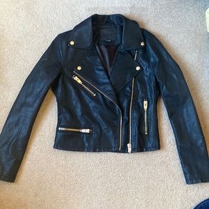 Faux leather jacket